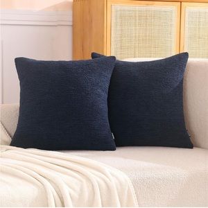 NWT Throw Pillow CoversSet of 2, Chenille 18”x18”